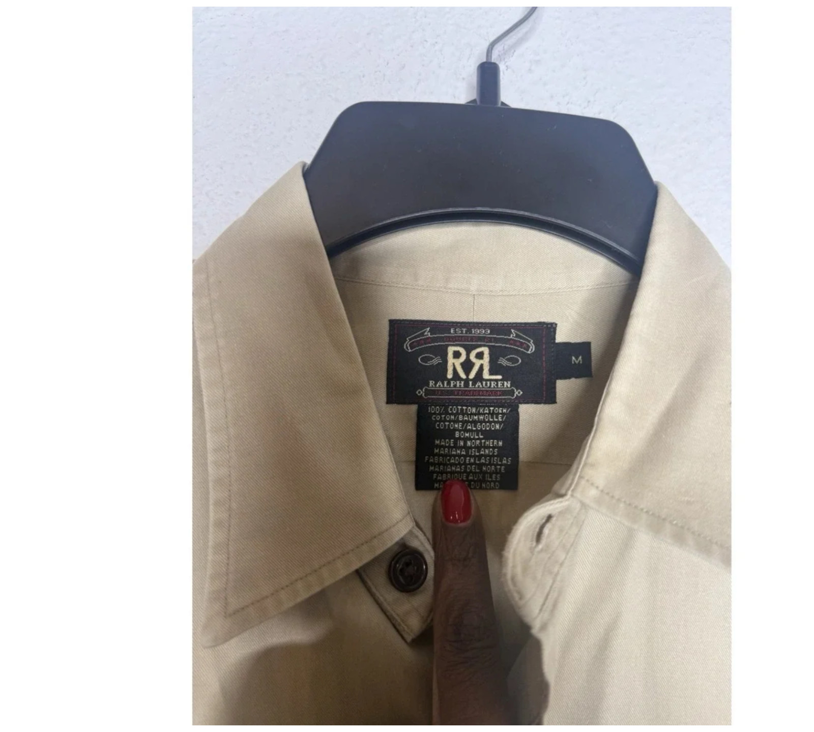 Vintage 1990's RRL Double RL Ralph Lauren Khaki Twill… - Gem