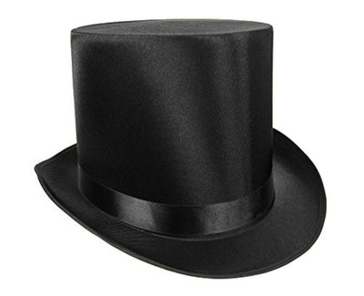 Nicky Bigs Novelties Morph Tall Black Top Hat for Men   One Size,