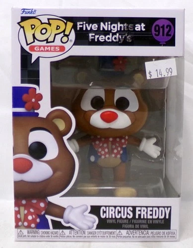 Funko Pop! 912 Circus Freddy Five Nights At Freddy's Vinyl Figure New 2022