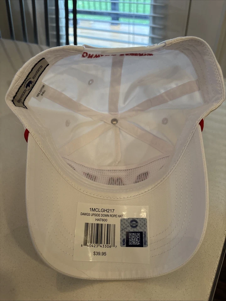 Georgia Bulldogs UGA DAWGS Brand Red Upside Down Rope Adjustable Snapback Hat - Image 2 of 4