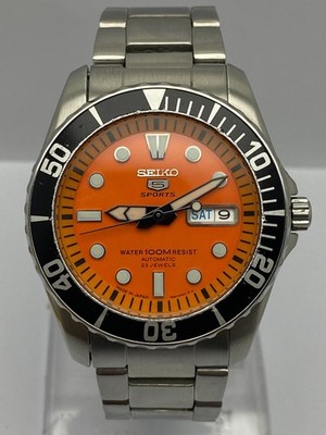 Seiko 5 Sports SNZF19 Sea Urchin Men's Orange Automatic Diver