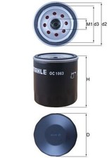 Mahle Oc 1063 Oil Filter For Ford Ford Usa Jaguar Jaguar Chery Land Rover Land