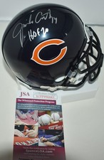JIM JIMBO COVERT SIGNED CUSTOM FACE MASK MINI HELMET CHICAGO BEARS HOF 2020 JSA