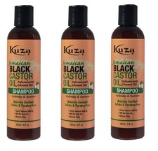 BL Kuza Jamaican Black Castor Oil Shampoo 8oz X 3 Packs