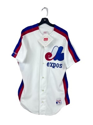 Vintage Authentic Rawlings Montreal Expos Home White Jersey 44 On Field New NWT