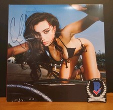 CHARLI XCX SIGNED CRASH ALBUM VINYL RECORD LP BECKETT BAS COA BRAT SINGER