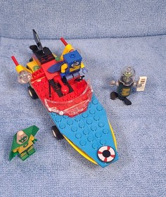 LEGO SpongeBob Set 3815 Heroic Heroes of the Deep Complete Boat Plankton Patrick
