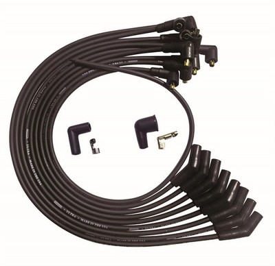 MOROSO Ultra Spark Plug Wire Set for Small Block Ford 351W - Black, 8mm, Spiral