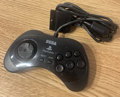 PS2 Sega Classic Control Pad Controller Black for Playstation2