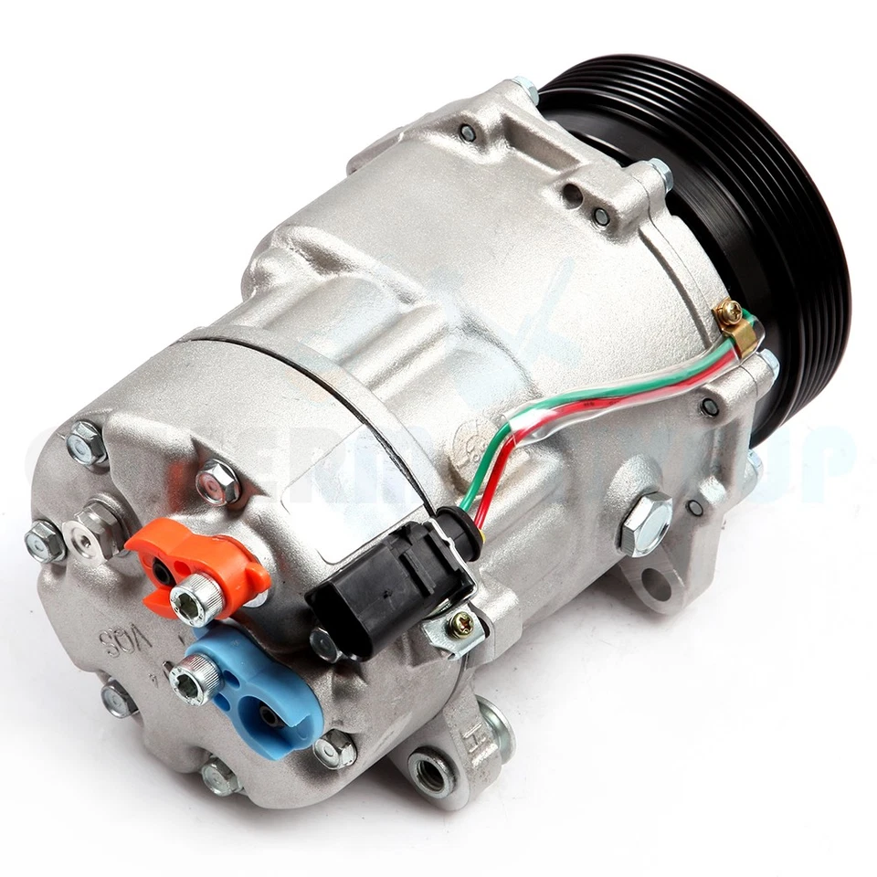 Compresor de aire acondicionado con embrague para Volkswagen Golf Jetta Beetle 1999-2000 1,8 L R-134A Foto 2 de 4