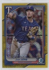 2024 Bowman Mega Box Chrome Yellow Mojo Refractor 16/75 Josh Jung #98 17b8
