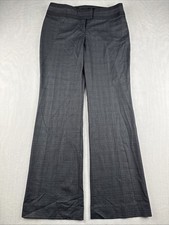 The Limited Women's Cassidy Fit Dress Pants Size 10 Gray Plaid Polyester Viscose