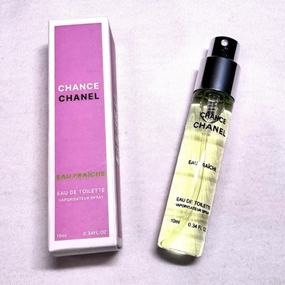 CHANEL Chance Eau Fraiche EDT Travel Size Spray 10ml/0.34oz - 100% Authentic