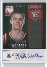 2013 Elite Rookie Essentials Materials Signatures 42/599 Nate Wolters Auto 0j6