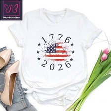Made in America T Shirt Patriotic USA Flag Tee America 250th Anniversary Tee Pat