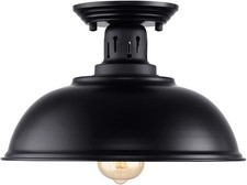 Semi Flush Mount Ceiling Light Fixture Farmhouse Light Fixtures Black Outdoor
