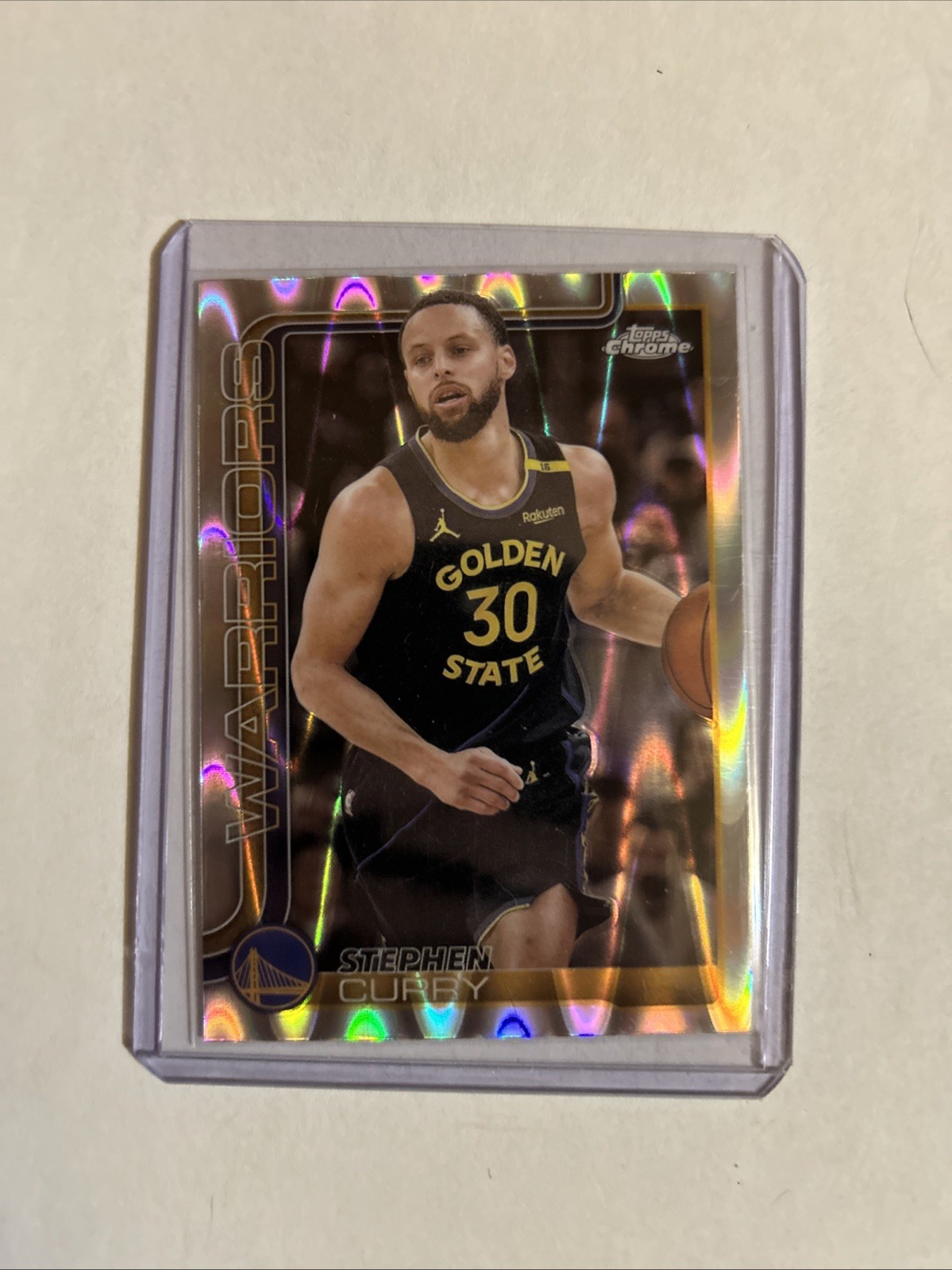 2025-26 Topps Chrome - Stephen Curry #201 RayWave Refractor