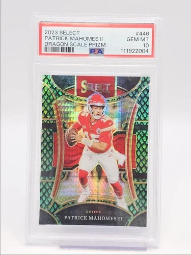 PATRICK MAHOMES II 2023 SELECT SUITE LEVEL DRAGON SCALE /70 PSA 10 Q0004