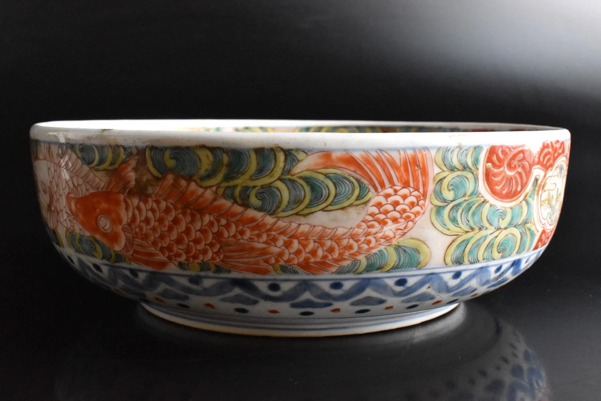 Porcelain & Pottery Blue Vintage Original Japanese Antiques for