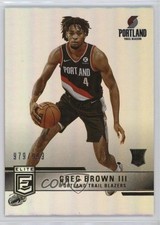 2021-22 Donruss Elite Rookies 979/999 Greg Brown III #202 4f5