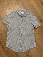 Boys Cat And Jack Short Sleeve Button Size 8/10