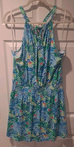 Lilly Pulitzer Shirelle Skirted Romper Halter Multi Via Parigi Size XL - Picture 5 of 7