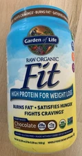 Raw Organic Fit, High Protein for Weight Loss, Chocolate, 2 lbs 0.09 oz (910 g)