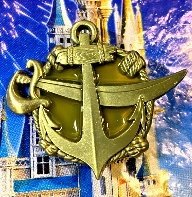 ⚓ 2017 WDI Pirates of The Caribbean 50th Pieces of Eight Anchor Disney Pin LE300