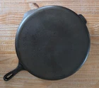 Unmarked Wagner # 12 Cast Iron Skillet  14 Inch Diameter