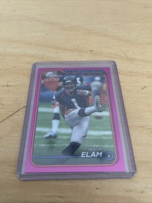 2024 Topps Chrome - Jason Elam #65 Pink Refractor /399 Denver Broncos