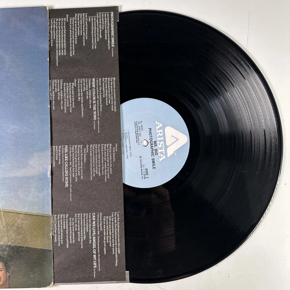Mr Big Photographic Smile LP Record Album Vinyl - Image 3 of 3