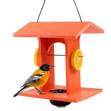 Oriole Feeder for Outdoors Hanging with Gift Box, Durable HDPE Plastic Oriole...