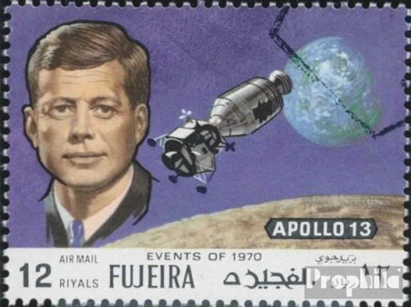 sellos Fujeira 1970 Mi A474 (completa edición) usado 1970 Apolo 13 y Apolo 14