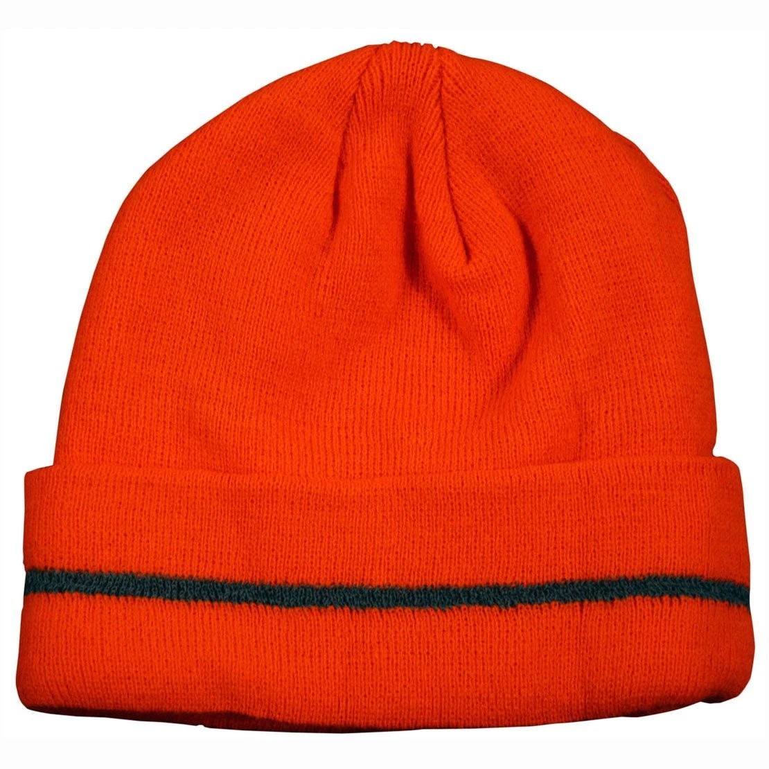 Petra Roc OBE-S1 High-Vis Safety Beanie Hat with Reflective Woven Stripe 100% Ac image 1