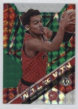 2019-20 Panini Mosaic Will to Win Green Mosaic Prizm Trae Young #11 0mm9