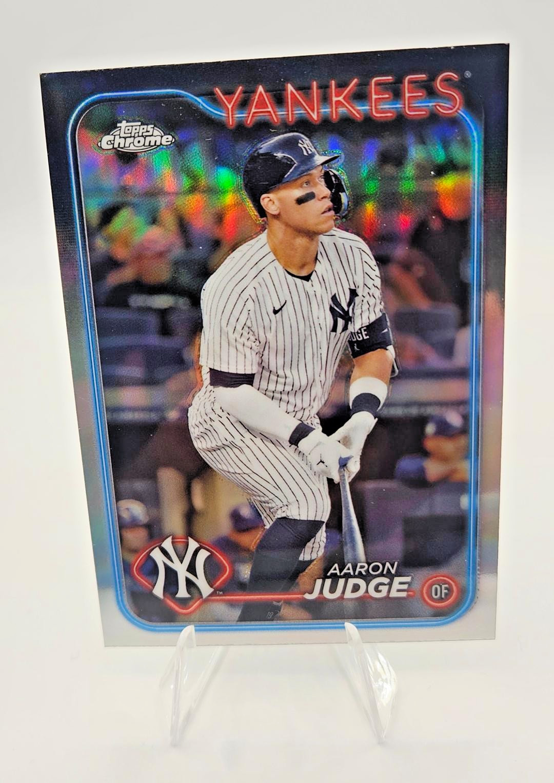 2024 TOPPS CHROME REFRACTOR #50 AARON JUDGE NEW YORK YANKEES