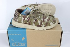 Hey Dude Kids Boys Wally Youth 2 Camo Flag Slip On Lightweight Desert Camo