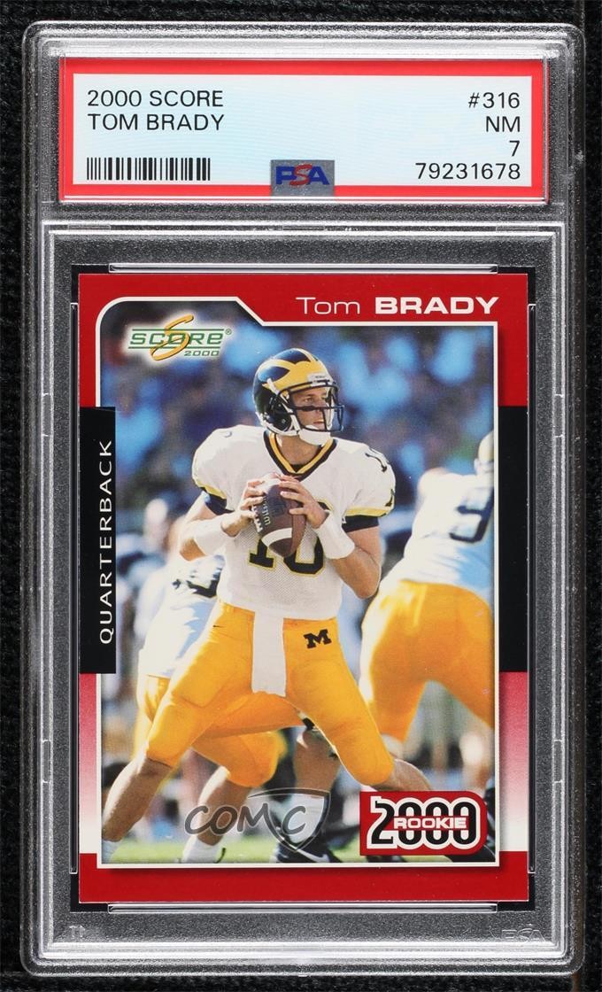 2000 Score 2000 Rookie Tom Brady #316 PSA 7 j5j