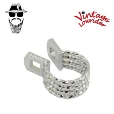 F&R ORIGINAL LOWRIDER Twisted SEATPOST CLAMP (OUTER DIAMETER 28.6mm) CHROME