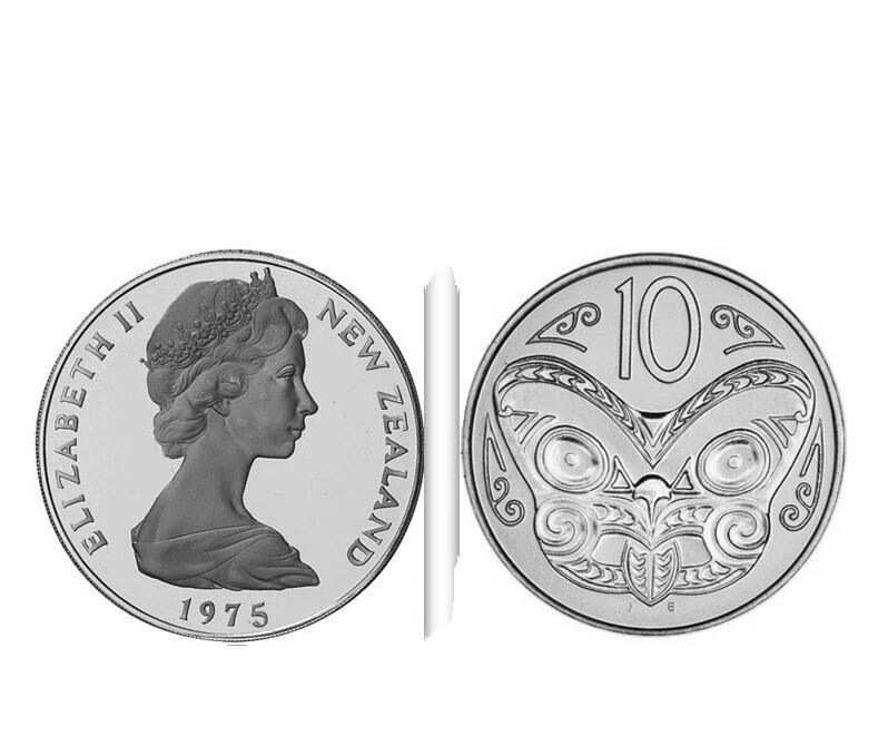 1975 monedas de Nueva Zelanda