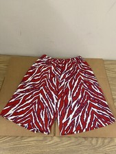 Needs  Wants Red White Stripes Kids Shorts 18  Length 65 Polyester 35 Cotton