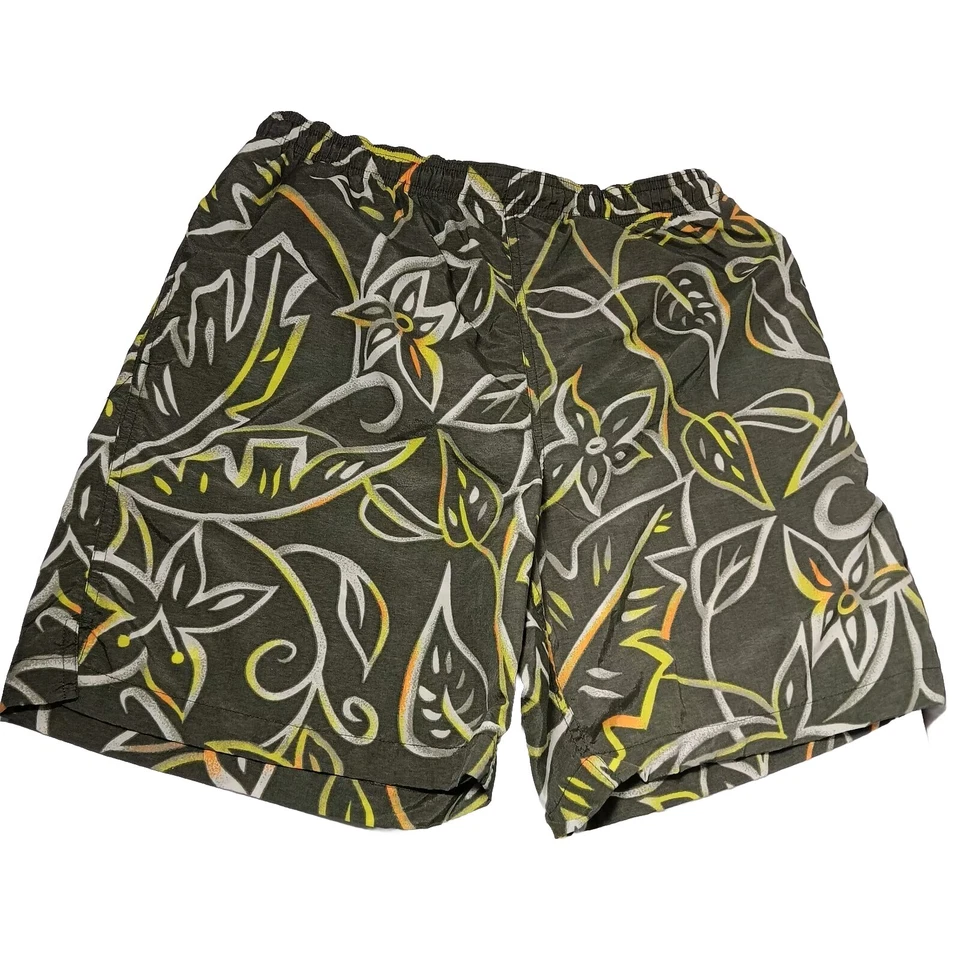 Bañador Hombre M Delfín Tropical Floral Aloha Pantalones Cortos de Natación Elásticos Taiwán Foto 3 de 4