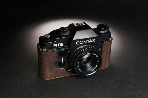Funda protectora de cuero genuino con media cámara para Contax RTS RTS II RTS2 - Imagen 29 de 31