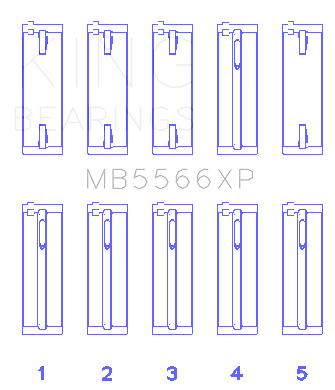 #ad King for Audi A4 1.8L AEB Size STD Performance Main Bearing Set $72.67