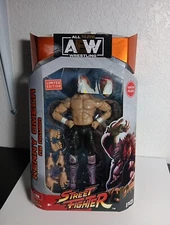 Street Fighter AEW Unrivaled: Kenny Omega As Akuma Wrestling Action Figure NWDP