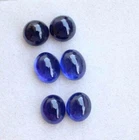 Natural Blue Sapphire 14.60 Ct 7 mm Round Cabochon AAAAA VVS Loose Gemstone