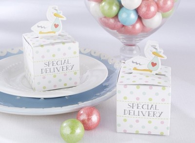 stork baby shower favors