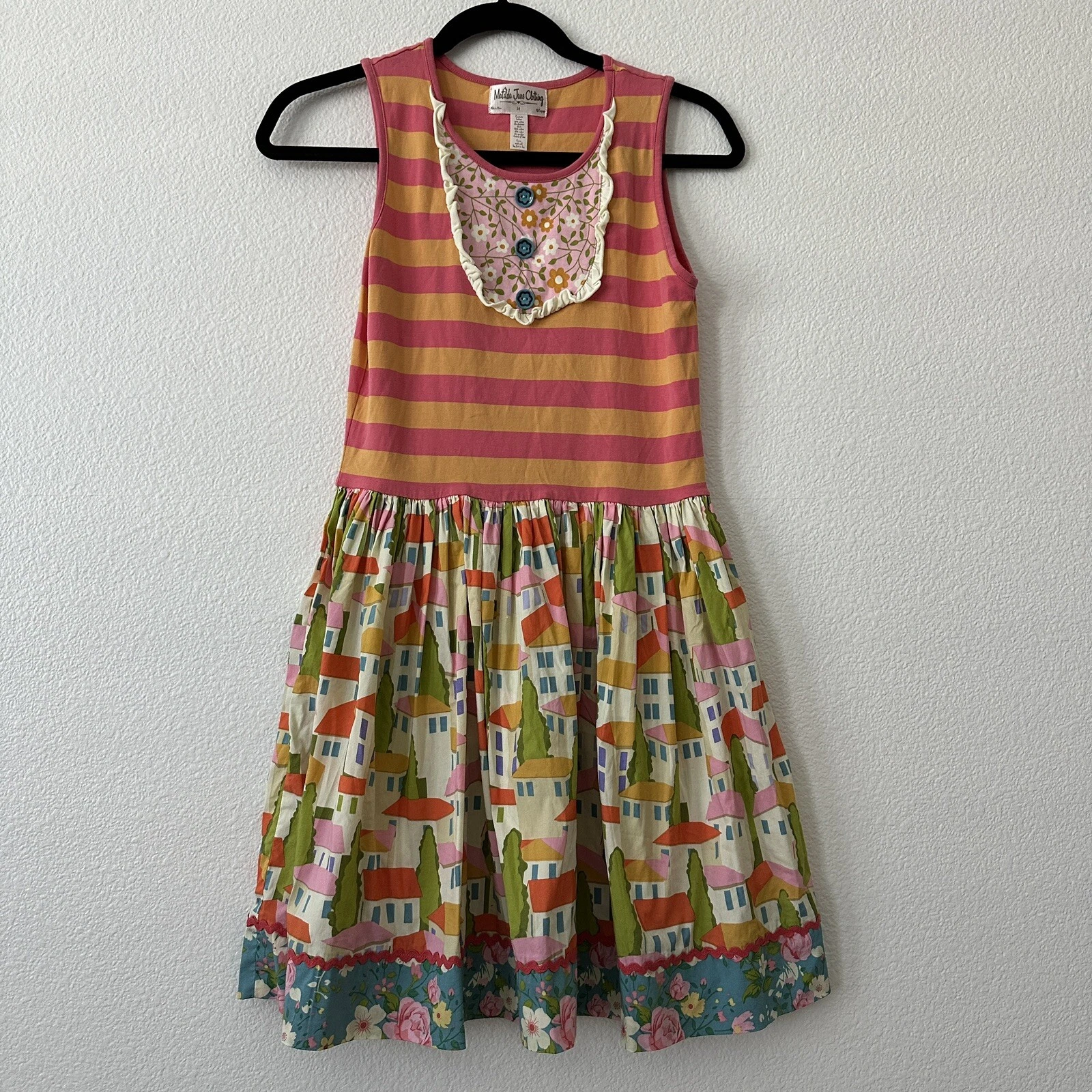 Matilda Jane Clothing Girls Good Hart Butterfly House Dress Size 14
Opens in a new window or tab