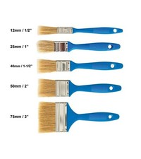 Disposable Paint Brushes Set of 5 Pieces Multi Buy Decorating Wall Fence Board