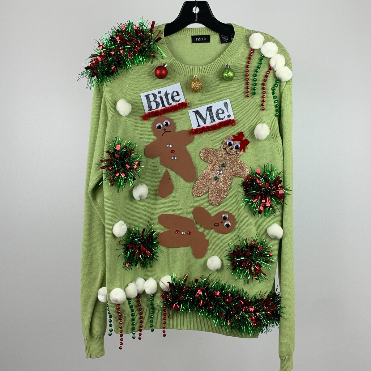 Ugly Christmas Sweater Men's sz M Gingerbread 